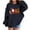 Navy, variant on Lorytime Christmas Hoodies for Boys Unisex Santa Claus Sweatshirt Long Sleeve Pullover Drop Shoulder Cute Tops Black