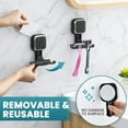 thumbnail image 3 of TAILI Suction Cup Razor Holder for Shower Wall 2 Pack, Versatile Suction Cup Hooks for Razor, Towel, Loofah, Squeegee, Cell Phone, Removable Damage-Free Hanging Shower Hook, Shaver Holder, Black, 3 of 8