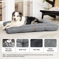 thumbnail image 2 of Cama extragrande para perros Bedsure, 112 x 89 x 10 cm, impermeable, gris, 2 of 9