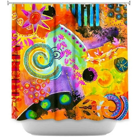 Shower Curtains - DiaNoche Designs - Crazy Abstract I