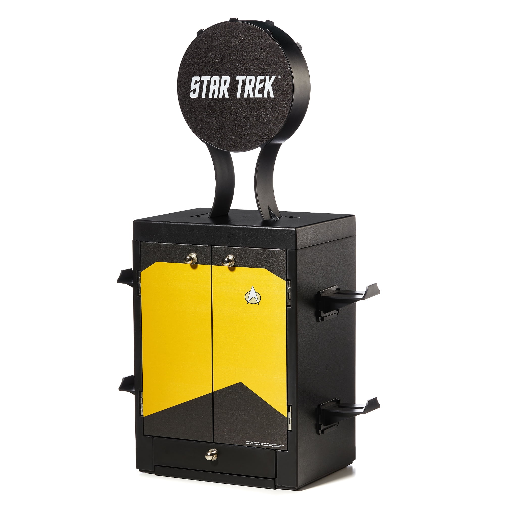 Numskull Star Trek Yellow Gaming Locker, Controller Holder, Headset Stand for PS5, Xbox Series X S, Nintendo Switch - Official Star Trek Merchandise