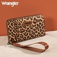 thumbnail image 4 of Wrangler Womens Wallet Wristlet Long Purse Designer Clutch Large Capacity Credit Card Holder Gifts for Women, leopard Print, 4 of 7