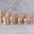 thumbnail image 6 of Unfinished Wooden Mushroom DIY Paint Color (10) for Children's Art Jewelry Makin, 6 of 8