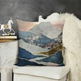 thumbnail image 2 of SHANXI  Throw Pillow Covers Aesthetic Landscape Illustration Abstract Mountains and Sun Design Square Pillowcase for Home Decor Sofa Car Bedroom Pillow case  20x20in, 2 of 5