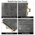 thumbnail image 3 of FALAN MULE Wallet Women Small RFID Blocking Bifold Leather Wallets for Women Vintage Coin Purse With Zipper and Kiss Lock, 3 of 7