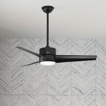 Restored Hunter Fan 54 Inch Black Outdoor/Indoor Ceiling fan with Light for Porch, Living Room, Office, Kitchen (Refurbished)