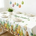 thumbnail image 6 of Uuiauoio Easter Tablecloth 55.12x70.08 Inch Rectangle, Easter Bunny Table Cloth Kitchen Table Cover for Dining Room Spring Oblong Tablecloth Indoor Decor, 6 of 6