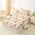 thumbnail image 2 of Erosebridal Capybara Kids Twin Sheet Sets, Cartoon Orange Fruit Bedding, 3-Piece, 2 of 5
