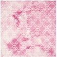 thumbnail image 2 of Safavieh Dip Dye Shelagh Geometric Area Rug, Rose/Ivory, 5' x 5' Square, 2 of 8