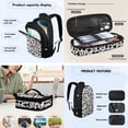thumbnail image 3 of KUIFORTI Shoulder Bag Backpack Crossbody Bag Portable Lunch Bag Handbag Pencil Case with Pocket, Milk Cow Print, 3 of 5