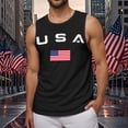 thumbnail image 2 of mgoYE 250 Shirt 4th of July Shirts USA Muscle Sleeveless Shirt Patriotic Tank Tops Shirts for Man(Black,M), 2 of 4