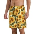 thumbnail image 2 of Vsdgher Romantic Elegant Sunflower Men's Beach Shorts, Surfing shorts, Swim trunks, Quick Dry Swim Trunks for Surfing Beach Fun -X-Large, 2 of 6