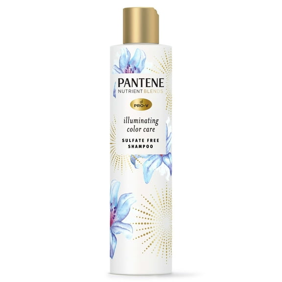 Pantene Illuminating Sulfate Free Shampoo with Biotin, Color Safe Hair, 9.6 oz