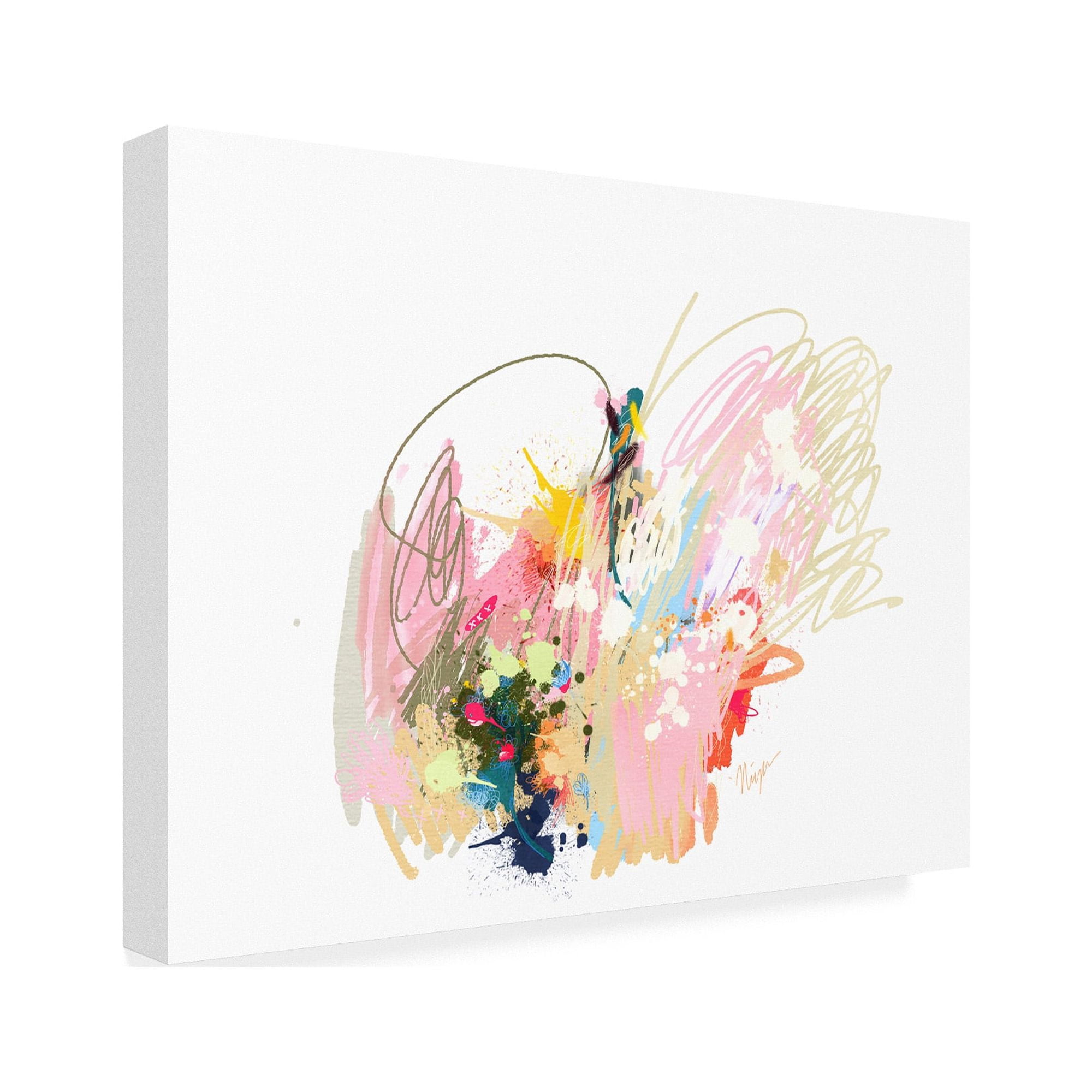 Trademark Fine Art 'Pink Abstract' Canvas Art by Niya Christin