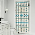 thumbnail image 2 of Boho Shower Curtain 36x72 Inches Polyester Fabric Vintage Tribal Pattern Bathroom Decor with Bohemian Chic Aesthetic, 2 of 5