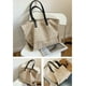thumbnail image 3 of Bolso de hombro grande para mujer JAMW Bolso de trabajo diario para La escuela 1PC-KHAKI Sencillez, 3 of 5