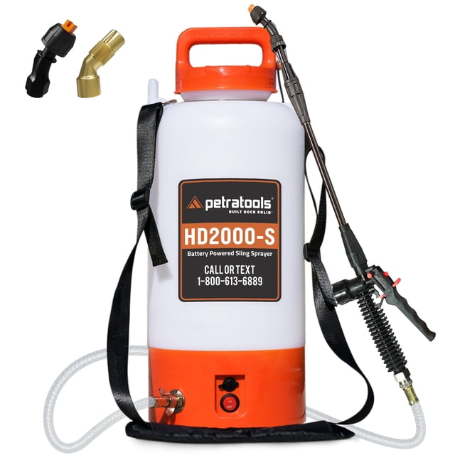 Pulverizador Petra HD2000-S a batería de 7,5 L con 2 boquillas