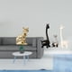 thumbnail image 2 of Escultura De Gato Y Jirafa De Cerámica, Figura De Animal, Adorno Artístico Para Chimenea Moderna, Escritorio, Oficina, Estantería, Dormitorio, Centro De Mesa, 2 of 8