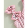 thumbnail image 4 of Kmbangi Ensemble de Barboteuse pour Bébés Filles Imprimé Rabbit Sans Manches + Bandeau Été Décontracté 0-18M, 4 of 8