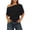 X159 Black, variant on Glisme Women T-Shirt Solid Color Short Sleeve Asymmetrical One Shoulder T-Shirt Summer Fashion Women Tees Size L Beige