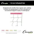 thumbnail image 4 of Champion Sports Vinyl Volleyball Nets, Neon Pink, 32 x 3-Feet, 4 of 6