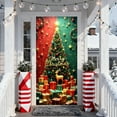 thumbnail image 6 of Uutvery Christmas Door Cover with Santa Claus Design, 35x72 Inch Polyester Fabric for Indoor Outdoor Decoration, Holiday Party Home Office Decor Photography, 6 of 6
