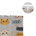 thumbnail image 5 of Yayeee Shower Curtain with Hooks 72"x72" Waterproof Fabric Bathroom Hanging Decor, Cute Cartoon Cat, 5 of 5