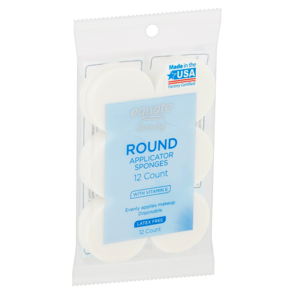 Equate Beauty Round Applicator Sponges 12 count