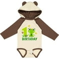thumbnail image 3 of Inktastic 1st Birthday Princess Frog Girls Long Sleeve Baby Bodysuit, 3 of 5