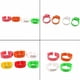 thumbnail image 5 of 100 anillos para patas de pollo con hebilla de etiqueta digital, anillo ajustable para patas de pollo, pájaros, palomas, clavijas para pájaros, tobillos, bandas para patas de codorniz, bandas (verde), 5 of 5