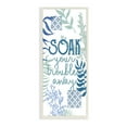 thumbnail image 1 of Stupell Industries Soak Your Troubles Away Nautical Phrase Blue Seaweed, 7 x 17, Designed by Kim Allen, 1 of 1