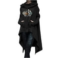 thumbnail image 1 of Hauts à Capuche pour Femmes Automne Citrouille Graphique Chandails en Molleton à Capuche Pulls Manches Longues avec Poche, 1 of 5