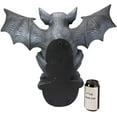 thumbnail image 4 of Ebros Large Gothic Winged Gargoyle On Ledge Wall Decor Hanging Sculpture 20"W, 4 of 5
