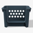 thumbnail image 5 of Mainstays Kids Large Blue Stackable Plastic Open-Front Toy Storage Basket with Handles, 5 of 7