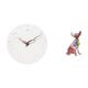 thumbnail image 1 of Reloj de pared decorativo con figura de perro, estatua coleccionable, decoración artesanal con estilo , resina, tablero de fibra de densidad me, 1 of 8