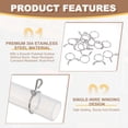 thumbnail image 3 of Uxcell Wire Spring Hose Clamps, 304 Stainless Steel Spring Clip Pipe for Fuel Line Silicone Vacuum Air Hose Tube Water Pipe 15.3-16mm OD 0.55"(14mm) ID, 3 of 7