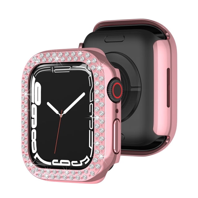 Pour Apple Watch 42mm Étui, Étui de Protection Bling avec Diamants en Cristal Cadre Pare-Chocs PC iwatch Series 3/2/1 Montre Intelligente