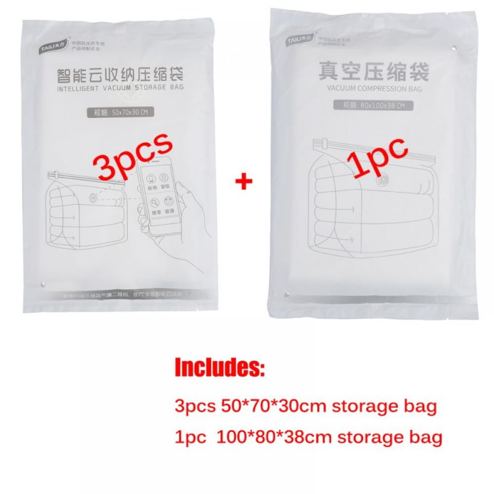 1pc Vacuum Compression Bag, Travel Storage Bags For Clothing - Compression  Bags For Travel - No Vacuum Or Pump Bags - Save Space In Luggage  Accessories(s)