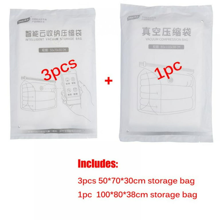 Storage Space Saver Bags No Vacuum Space Bags Compression for Travel  Storage Hand Roll Seal Vacuum Bags for Clothes Comforters Blankets Pillows  