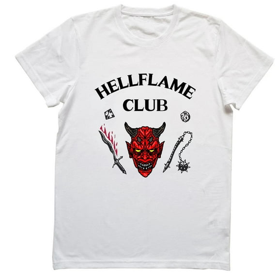 ChaChaCoo Hellflame Club Baby Tee Shirt, Eddie Shirt, Starnge Thing Shirt, Upside Down Shirt, Stranger Monster