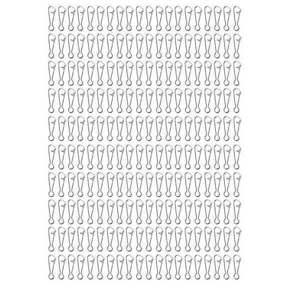 100Pcs Fishing Hooked Snap Links Fishing Swivel Snap Hook Line Connector Carp Fishing Tackle L-16Mm