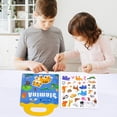 thumbnail image 4 of TISHITA Reusable Sticker Book Learning Toys 30Pcs Stickers Multicolor Activity Book Busy Book for Kids Children Toddlers - happy animals, 4 of 8