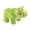 green triceratops, variant on Washable Dinosaurs Squeaky Dog Toy: Chew Portable Size for Travel Dentals Care Entertainment for Anxious Pet Dentals