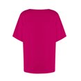 thumbnail image 4 of Usted Es Más Que una Camisa de Puntuación de Prueba, de Moda Casual Color Sólido Botón de Manga Corta Cuello en V para Mujeres, 4 of 7