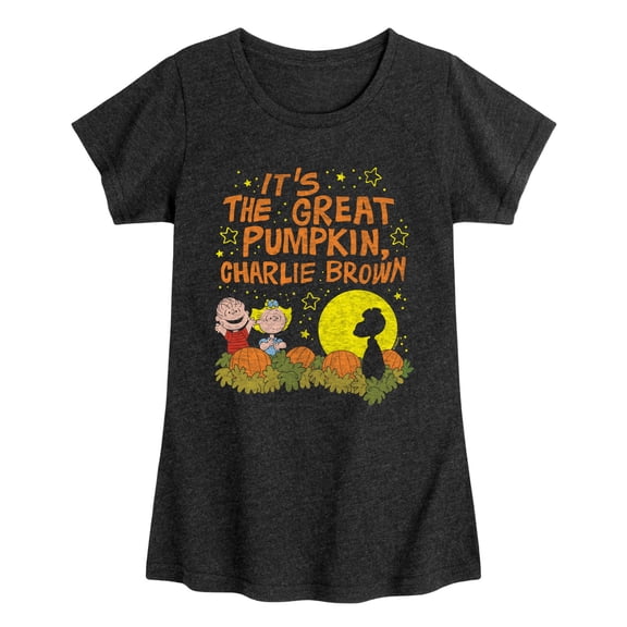Peanuts - It's The Great Pumpkin Charlie Brown Fitted Short Sleeve Graphic T-Shirt