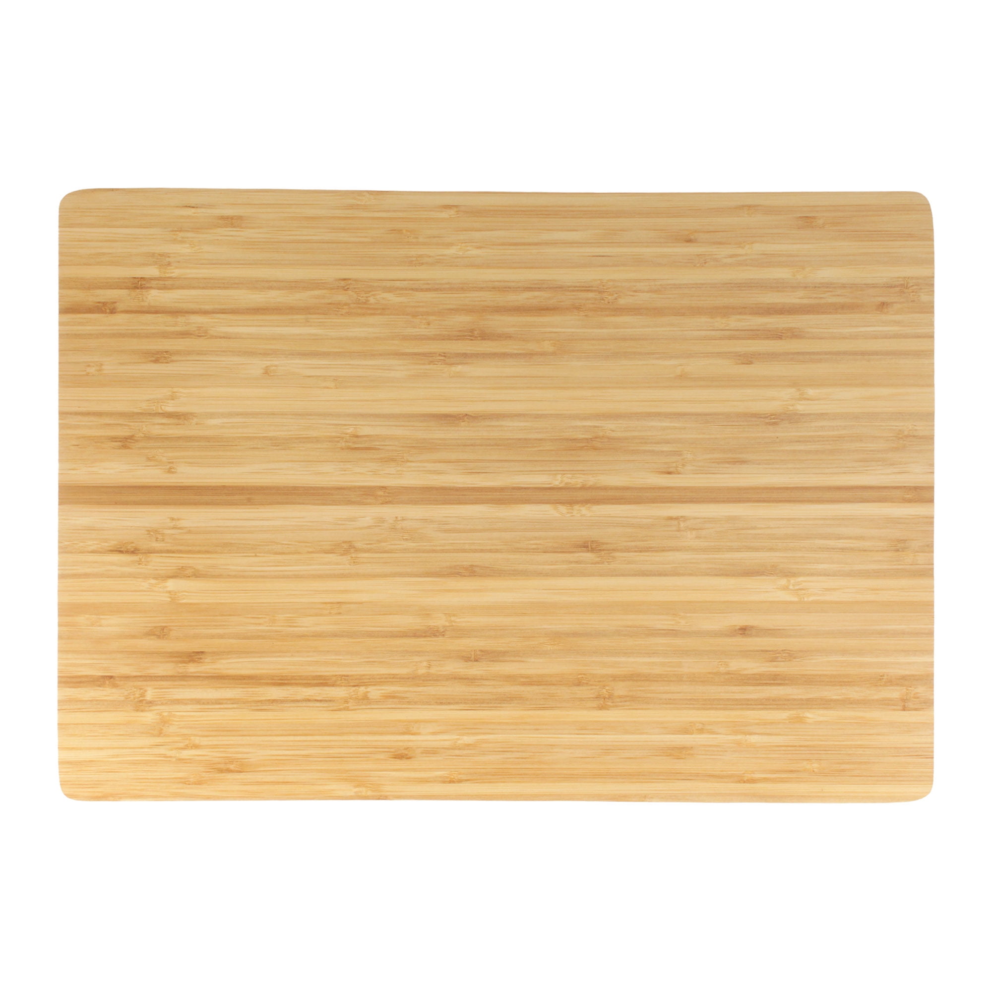 BambooMN Brown Large Natural Bamboo Cutting Board with Juice Groove For Home and Kitchen - 16.85" x 11.75" x 0.6" Vertical - 100 Piece