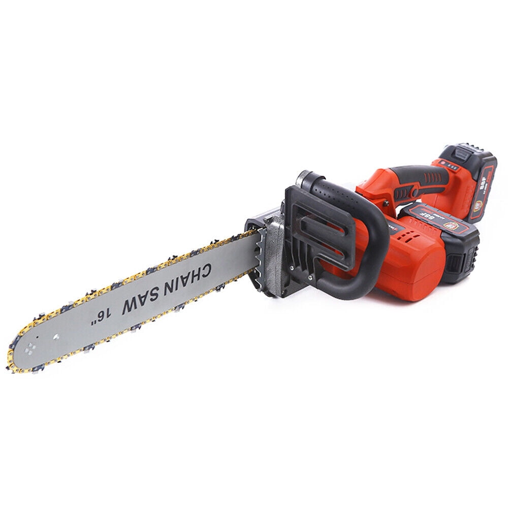 Logging Saw Heavy Duty Electric Power Chainsaw 16" Chain Saw 16"Cordless Electric Chain Saw Wood Cutter One-Hand Saw Woodworking Chainsaw Woodworking Tool