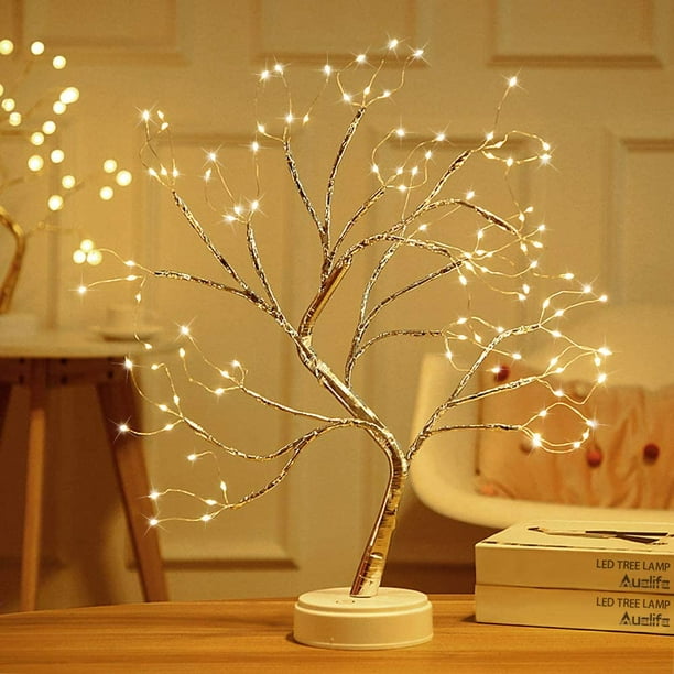 Amerteer Guirlande lumineuse étoile 7,5 m 50 LED avec télécommande, guirlande  lumineuse alimentée par USB et à piles pour Noël, fête, mariage, jardin,  décorations pour la maison (blanc chaud) 