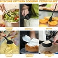 thumbnail image 4 of Juego de cuencos para mezclar con tapas herméticas, 26 cuencos de acero inoxidable color caqui con accesorios para ralladores, fondos antideslizantes y juego de utensilios de cocina, tamaño 7, 4,, 4 of 7