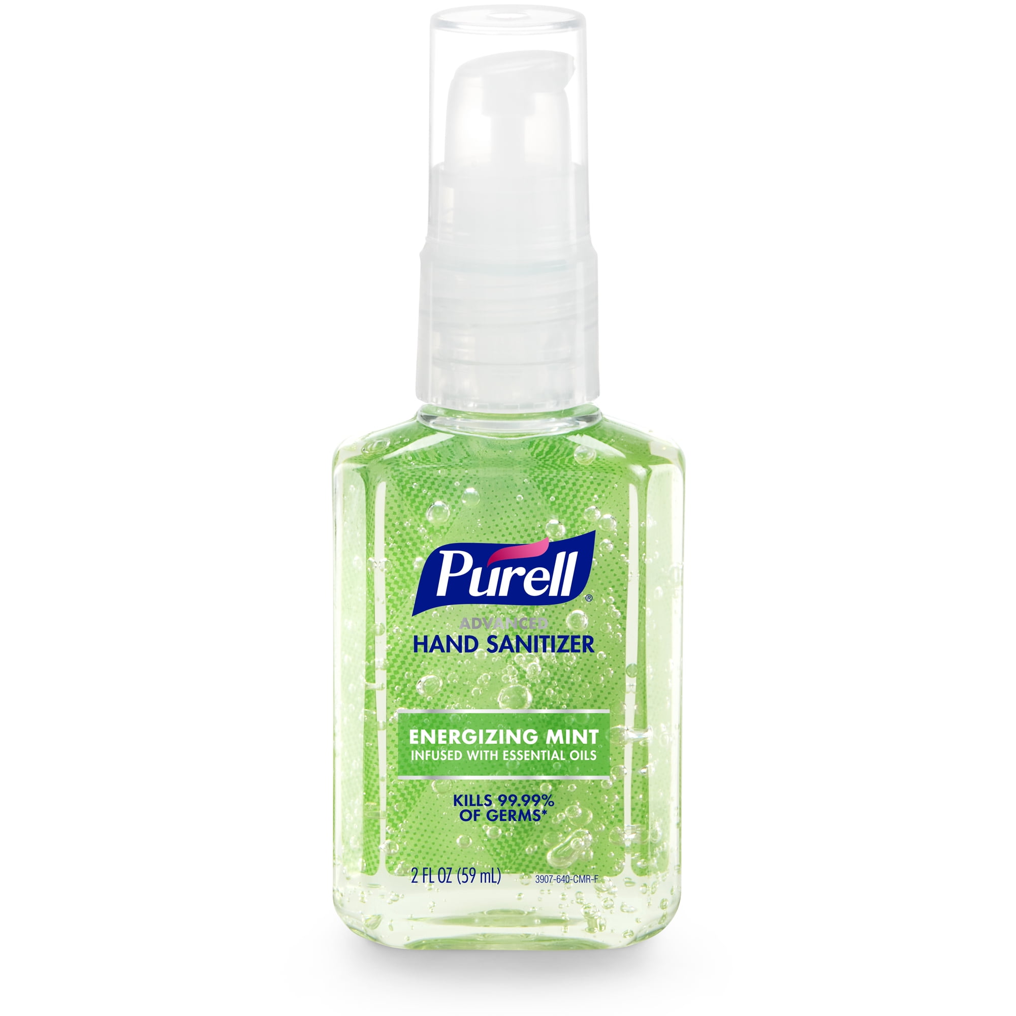 PURELL® Advanced Hand Sanitizer Energizing Mint, Infused with Essential Oils, 2 oz Pump Bottle